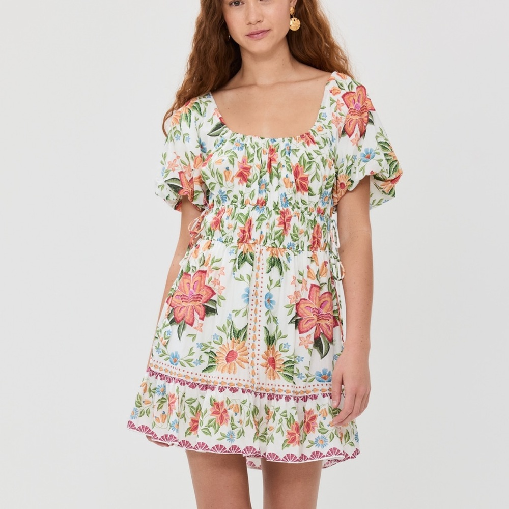 FARM RIO | bloom garden short sleeve dress
